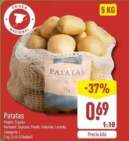 ALDI Patatas oferta