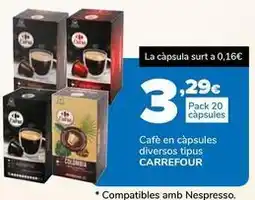 Supeco Carrefour - cafe en capsules oferta