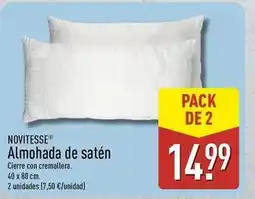 ALDI Novitesse - almohada de saten oferta