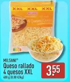 ALDI Milsani - queso rallado 4 quesos oferta