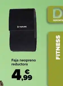 Carrefour Toplife - faja neopreno reductora oferta