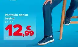 Carrefour Tex - pantalón denim básico oferta