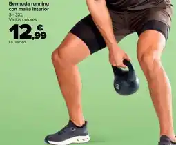 Carrefour Tex - bermuda running con malla interior oferta