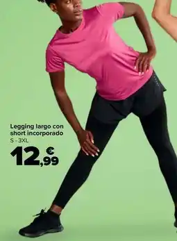 Carrefour Tex - legging largo con short incorporado oferta