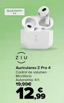 Carrefour Ziu - auriculares z pro 4 oferta