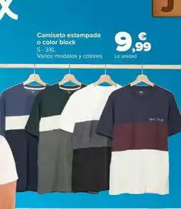 Carrefour Tex - camiseta estampada o color block oferta