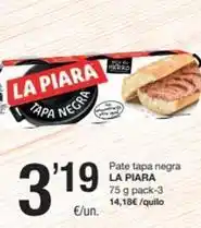 SPAR Fragadis La piara - pate tapa negra oferta