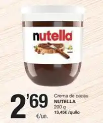 SPAR Fragadis Nutella - crema de cacau oferta