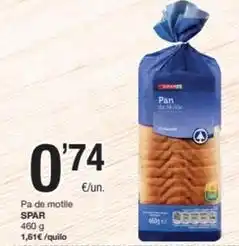 SPAR Fragadis Spar - pan de motlle oferta