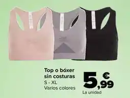 Carrefour Tex - top o bóxer sin costuras oferta