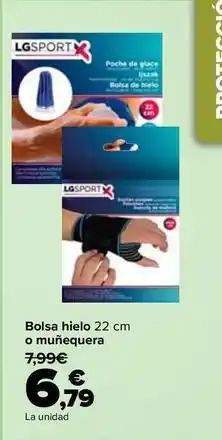 Carrefour Lgsportx - bolsa hielo o muñequera oferta