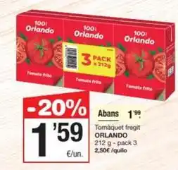 SPAR Fragadis Orlando - tomaquet fregit oferta