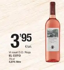 SPAR Fragadis El coto - vi rosat d.o. rioja oferta