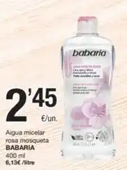 SPAR Fragadis Babaria - aigua micelar rosa mosqueta oferta