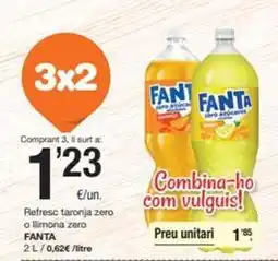 SPAR Fragadis Fanta - refresc taronja zero o llimona zero oferta