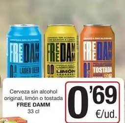 SPAR Fragadis Free damm - cerveza sin alcohol original oferta