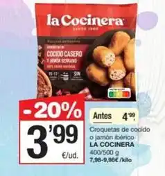 SPAR Fragadis La cocinera - croquetas de cocido o jamon iberico oferta