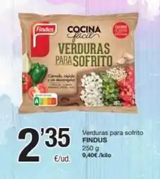 SPAR Fragadis Findus - verduras para sofrito oferta