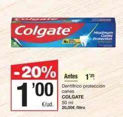 SPAR Fragadis Colgate - dentifrico protección caries oferta