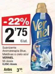 SPAR Fragadis Vernel - suavizante aromaterapia blue, maldivas o cielo azul oferta