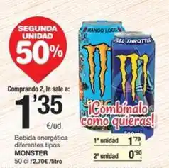 SPAR Fragadis Mango - bebida energética oferta