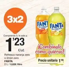 SPAR Fragadis Fanta - refresco naranja zero o limon zero oferta