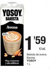 SPAR Fragadis Yosoy - bebida de avena barista oferta