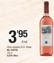 SPAR Fragadis El coto - vino rosado d.o. rioja oferta
