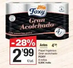 SPAR Fragadis Foxy - papel higiénico gran acolchado oferta