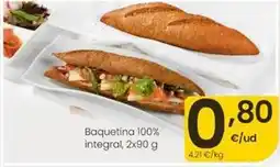 Eroski Baquetina 100% integral oferta
