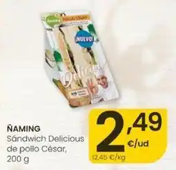 Eroski Ñaming - sandwich delicious de pollo cesar oferta