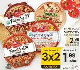 Eroski Campofrío - en las pizzas oferta