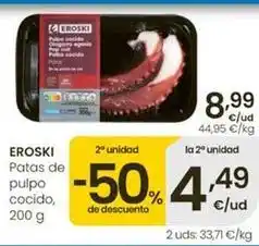 Eroski Eroski - patas de pulpo cocido oferta
