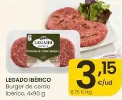 Eroski Legado ibérico - burger de cerdo iberico oferta
