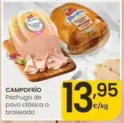 Eroski Campofrío - pechuga de pavo clasica o braseada oferta