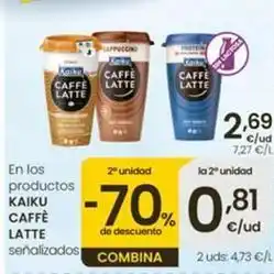 Eroski Kaiku - caffe latte oferta