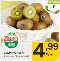 Eroski Zespri green - kiwi verde granel oferta