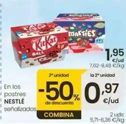 Eroski Nestlé - en los i postres senalizados oferta