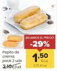 Autoservicios Familia Pepitos de crema oferta