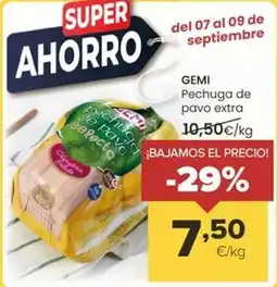 Autoservicios Familia Gemi - pechuga de pavo extra oferta