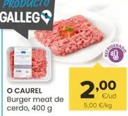 Autoservicios Familia Caurel - burger meat de cerdo oferta