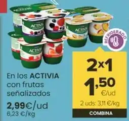 Autoservicios Familia Danone - activia en los con frutas oferta