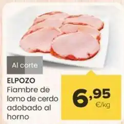 Autoservicios Familia El pozo - fiambre de lomo de cerdo adobado al horno oferta