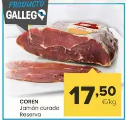 Autoservicios Familia Coren - jamón curado reserva oferta