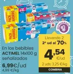 Autoservicios Familia Actimel - en los bebibles oferta