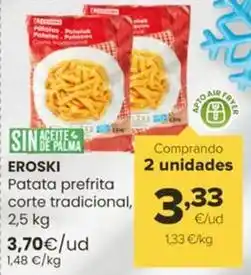 Autoservicios Familia Eroski - patata prefrita corte tradicional oferta