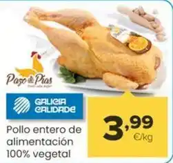 Autoservicios Familia Pazo - pollo entero de alimentación 100% vegetal oferta