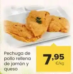 Autoservicios Familia Pechuga de pollo rellena de jamón y queso oferta