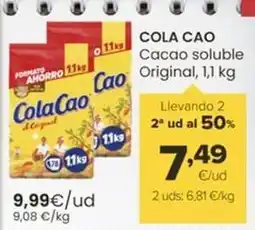 Autoservicios Familia Cola cao - cacao soluble original oferta