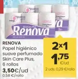 Autoservicios Familia Renova - papel higienico suave perfumado skin care plus oferta